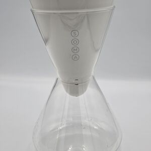 Soma White Glass Water Filter Carafe